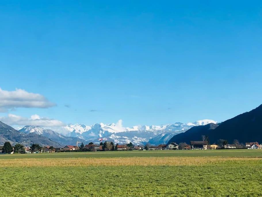 Appartement Belle Vue Sur Les Montagnes Saint-Pierre-en-Faucigny Kültér fotó