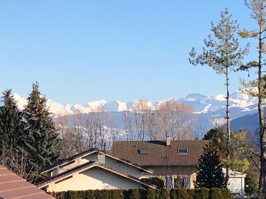 Appartement Belle Vue Sur Les Montagnes Saint-Pierre-en-Faucigny Kültér fotó